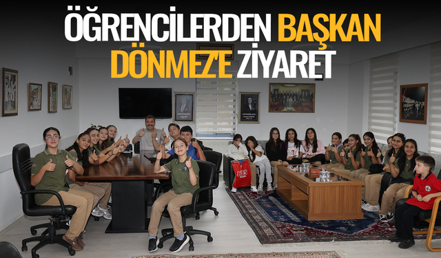 Öğrencilerden Başkan Dönmez'e ziyaret