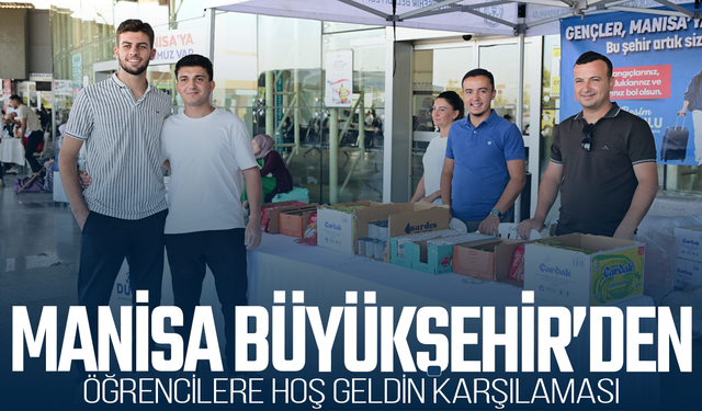 Manisa Büyükşehir Belediyesi’nden Öğrencilere Hoş Geldin Karşılaması