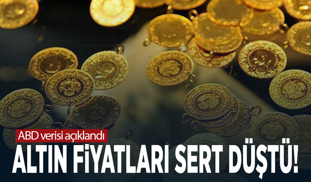 ABD verisi açıklandı, altın fiyatları sert düştü!