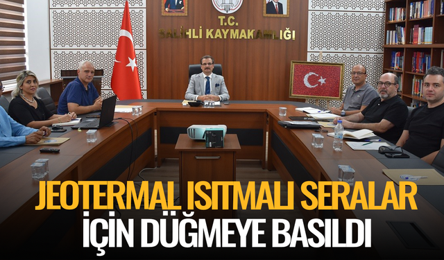 Salihli’de jeotermal hamlesi