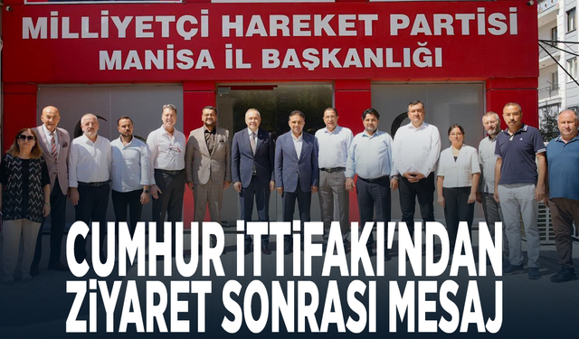 Cumhur İttifakı'ndan ziyaret sonrası mesaj