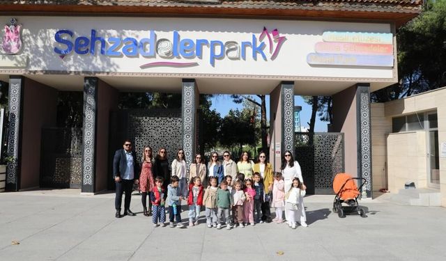 Minik misafirler Şehzadelerpark’ta hem öğrendi hem eğlendi