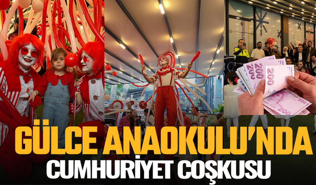 Gülce anaokulunda Cumhuriyet coşkusu