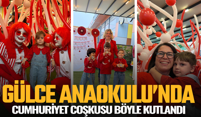 Gülce anaokulunda Cumhuriyet coşkusu