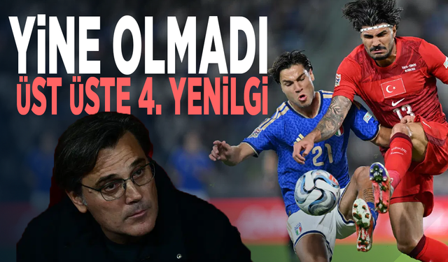 A Milli Takım, İtalya'da 3-1 yenildi
