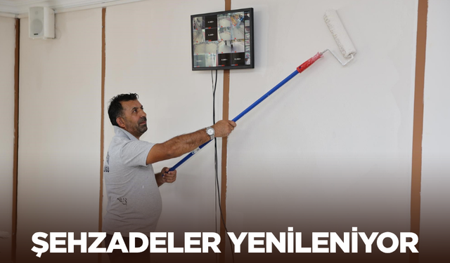 Şehzadeler Belediyesinden kamu binalarına bakım çalışması