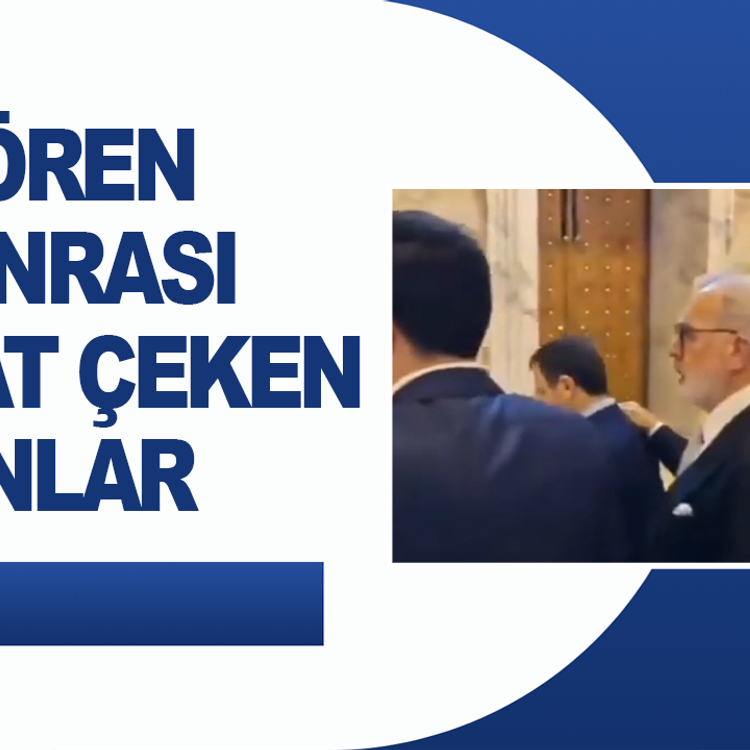 Tören sonrası dikkat çeken anlar