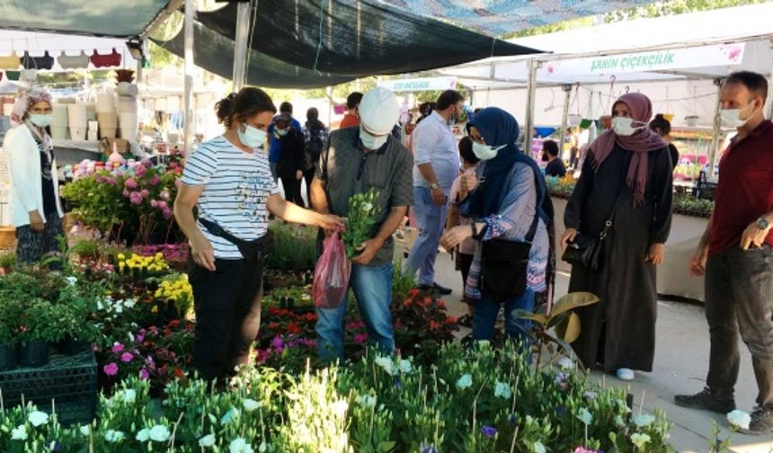 Covid-19 tedbirleri çerçevesinde evlerine kapanmak durumunda kalan Manisalılar, hissettikleri pandemi travmasını üzerlerinden atabilmek için çiçek festivaline koştu. Ev hanımları, festivaldeki çiçekçileri tek tek dolaşarak evlerinin balkonlarını rengarenk yapabilmek için alışveriş yarışına girdi.


Haber ve fotoğraflar: Ahmet Ünsal

Manisa Ticaret ve Sanayi Odası&#039;nca katılım gösteren her esnafa 1500 TL katkı yapıldığı Mesir Fuarı ile Çiçek Fuarı birlikte açıldı. Evlerinden fuara akın eden kadınlar binlerce çeşit çiçek türlerini görebilmek için gerek özel araçları gerekse toplu taşıma araçları ile fuar merkezinin bulunduğu Şehzadeler ilçesi Halil Erdoğan Caddesi üzerinde yer alan Fuar Merkezi&#039;ne akın etti.

Renk cümbüşünün yaşandığı Çiçek Festivali&#039;nde saatlerce gezen hanımlar, beğenerek satın aldıkları çiçekleri beraberinde geldikleri eşlerinin yardımıyla evlerine götürdü. Çiçek Festivali&#039;ni gezen bazı kadınlar ise yaşadıkları o anı ölümsüzleştirmek için selfie yaptı.

Hafta sonuna kadar açık kalacak olan Çiçek Fuarına ilk gün olmasına rağmen beklenenin üzerinde ziyaretçi geldi. Vatandaşlar olası Covid-19 tehlikesine karşın maske ve mesafeye ve hijyeni dikkate alarak balkonlarını süsleyecek çiçeklerini satın aldı.

Mesir Fuarı ile birlikte eş zamanlı olarak ziyaretçilere açılan Çiçek Festivali, 26 Haziran Cumartesi gününe kadar Manisa Büyükşehir Belediyesi Fuar Merkezi&#039;nde Manisalıları ağırlayacak.