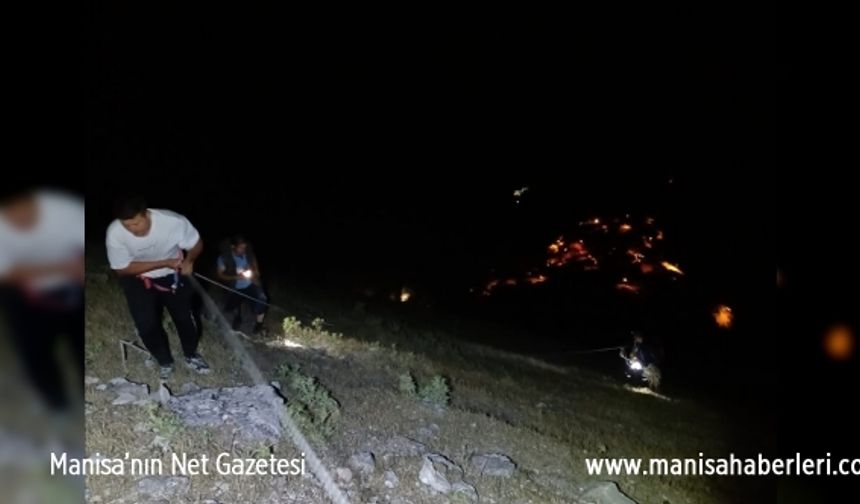  Kaleye çıkmak isterken dağda mahsur kaldı