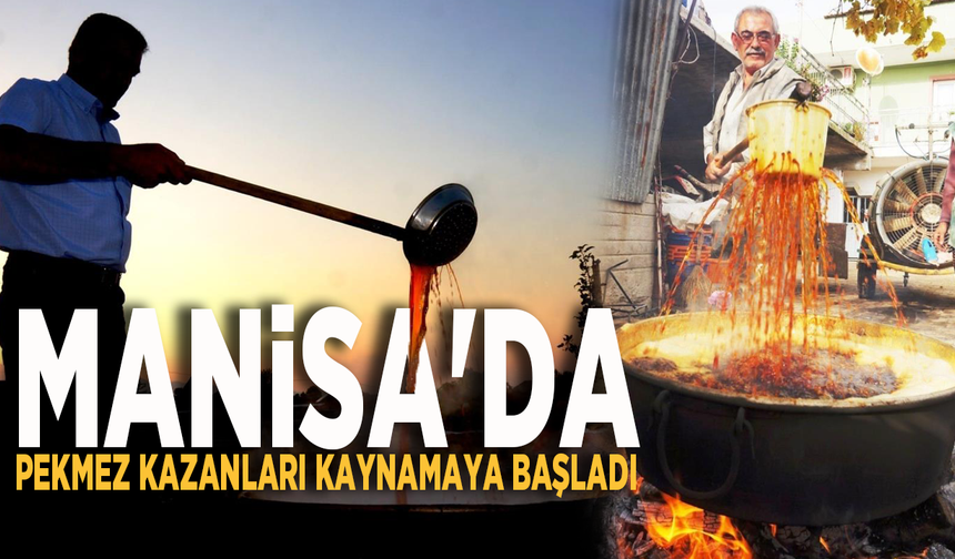 Manisa'da pekmez kazanları kaynamaya başladı
