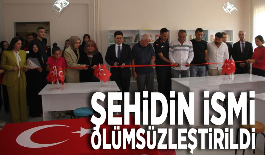 Şehit Emre Sevinç’in adı okul kütüphanesinde yaşatılacak