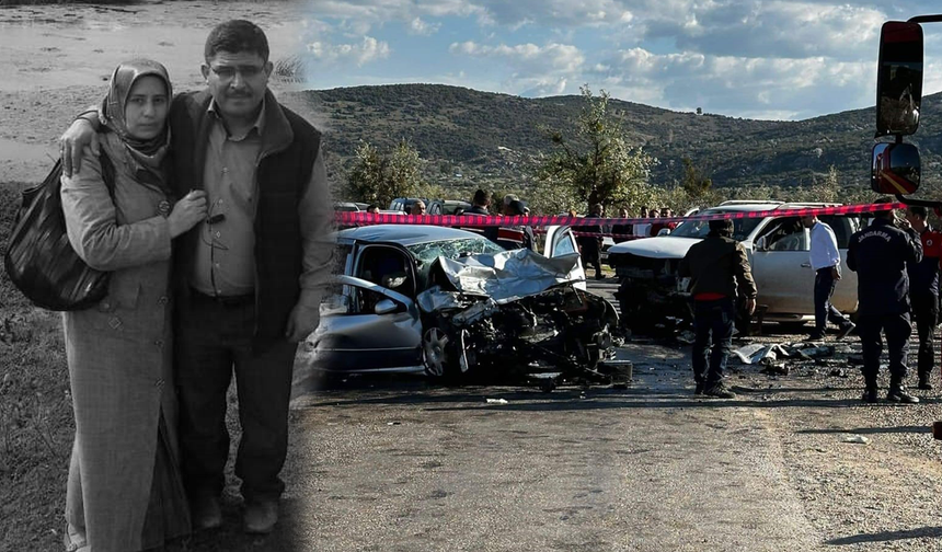Ege'de feci kaza! İki aracın çarpıştığı kazada karı koca hayatını kaybetti, kızları ağır yaralı