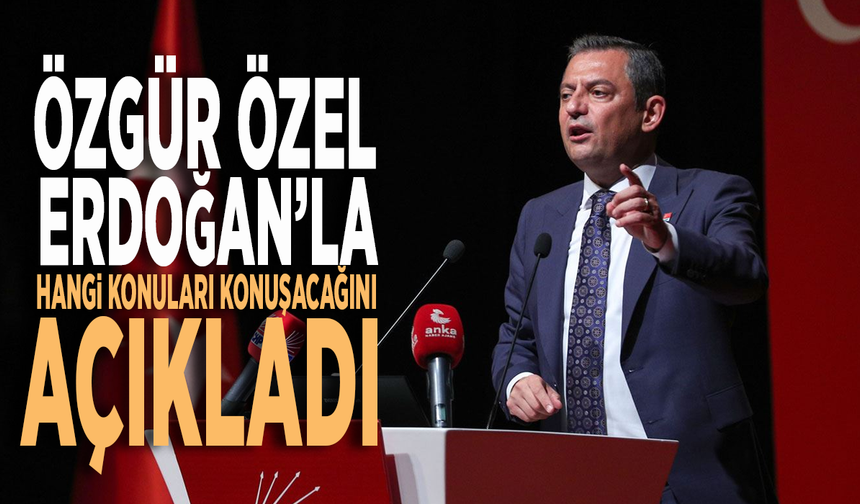 Özgür Özel, Erdoğan’la hangi konuları konuşacağını açıkladı