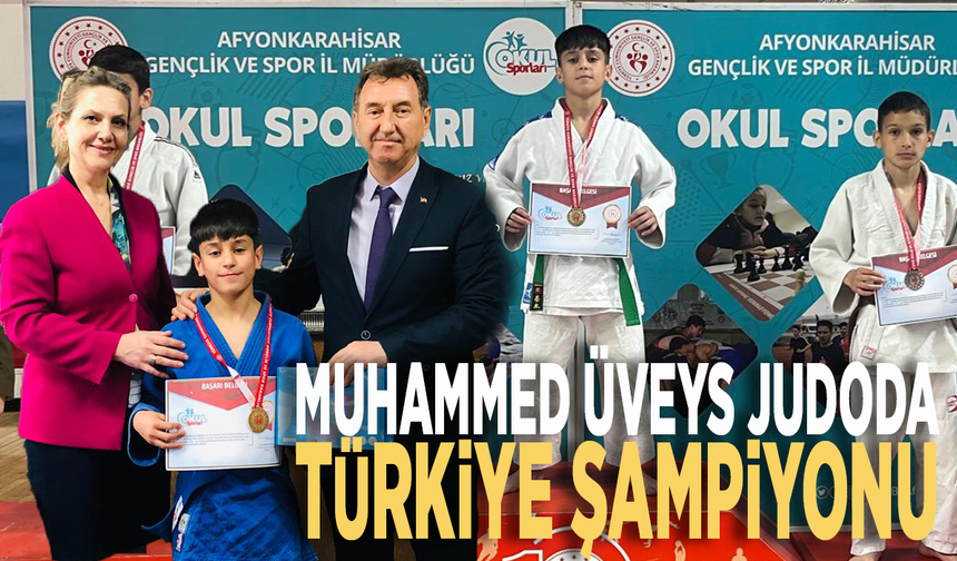 Muhammed Üveys judoda Türkiye Şampiyonu