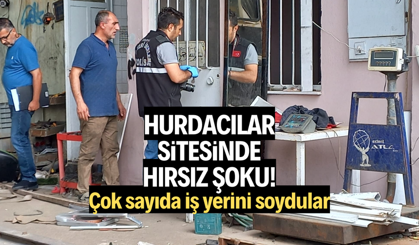 HURDACILAR SİTESİNDE HIRSIZ ŞOKU!
