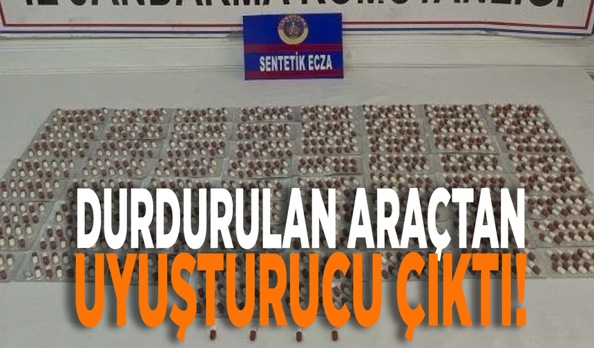 İlçe durdurulan araçtan uyuşturucu çıktı!