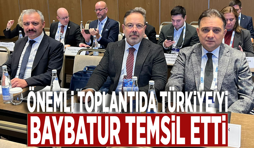 Önemli toplantıda Türkiye'yi Baybatur temsil etti