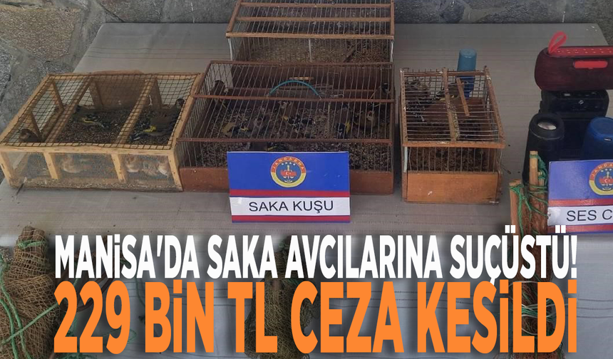 Manisa'da saka avcılarına suçüstü! 229 bin TL ceza kesildi