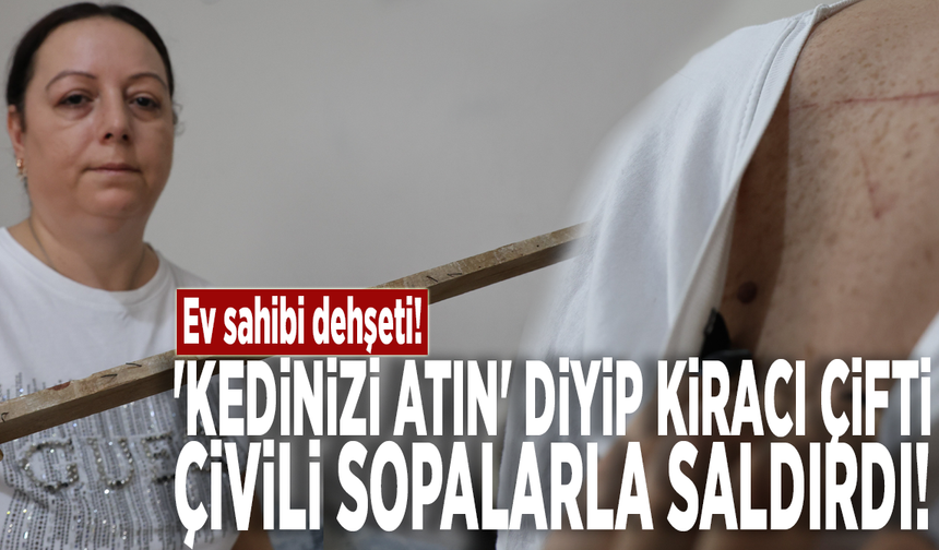 Ev sahibi dehşeti! 'Kedinizi atın' diyip kiracı çifti çivili sopalarla saldırdı