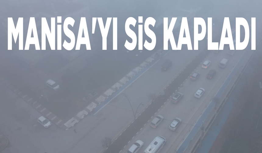 Manisa'yı sis kapladı