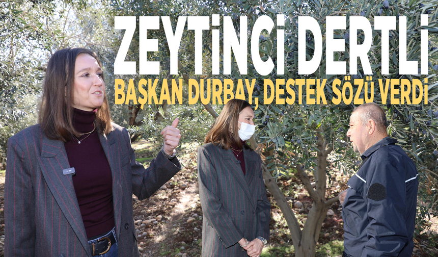 Zeytinci dertli: Başkan Durbay, destek sözü verdi