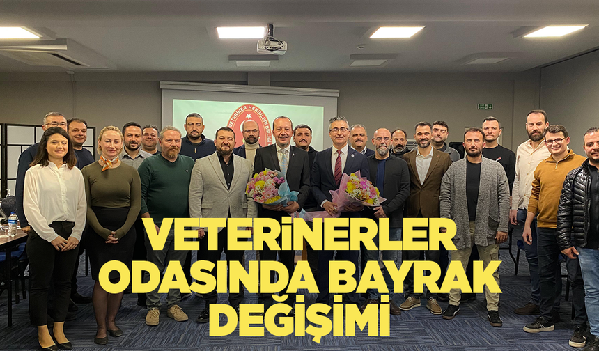 Manisa Veteriner Hekimleri Odası Başkanı Merter Yıldız görevini Ali Gök’e devretti