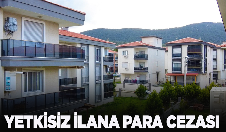 Yetkisiz ilana para cezası