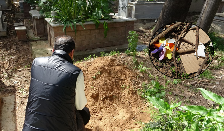 Annesinin mezarında ’rüzgar gülü’ görünce şüphelendi, toprağı kazınca dehşete düştü!