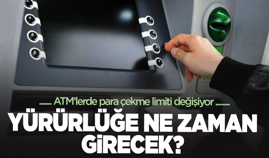 ATM'lerde yeni dönem başlıyor!
