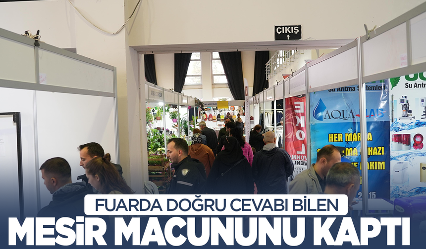 Manisa'da doğru cevabı bilen vatandaşlar, Mesir'i festival öncesi kaptı