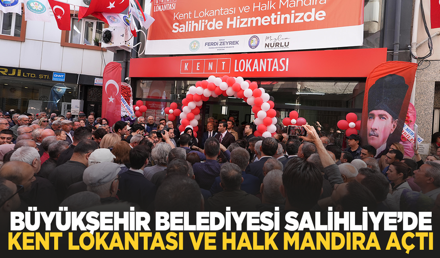 Büyükşehir, Salihli'ye de Kent Lokantası ve Halk Mandıra kazandırdı