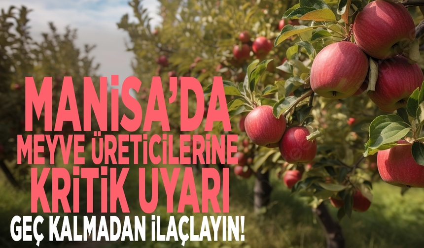 Manisa’da meyve üreticilerine kritik uyarı: Geç kalmadan ilaçlayın!