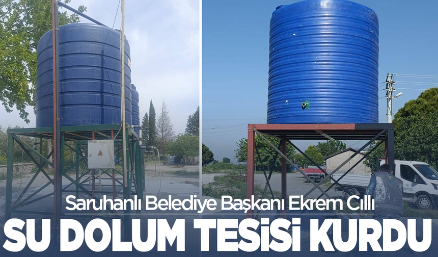 Başkan Cıllı, 2 mahalleye zirai su dolum tesisi kurdu