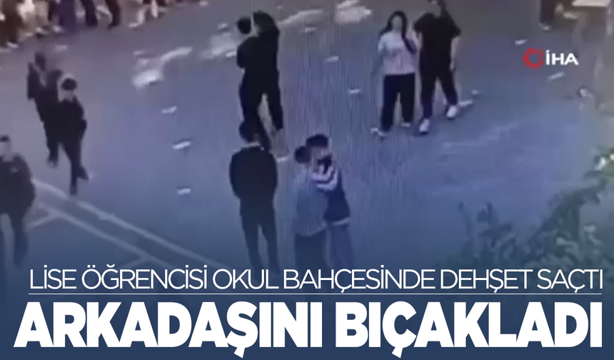 Okulda korku dolu anlar: Arkadaşını bıçakladı!