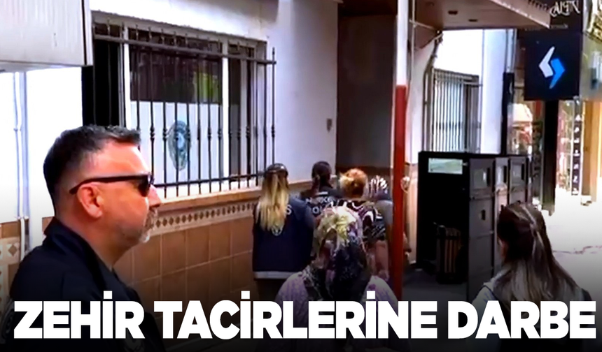 Manisa'da zehir tacirlerine darbe: 8 kişi tutuklandı