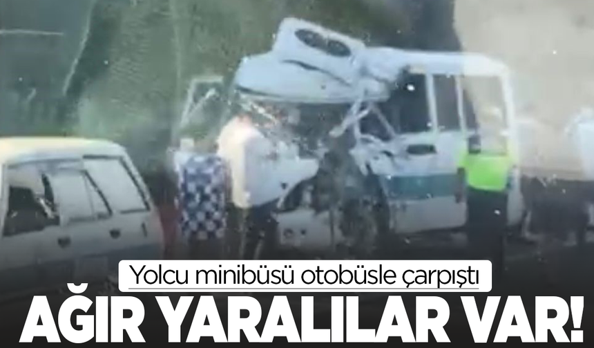 Yolcu minibüsü kamyonla çarpıştı: 2’si Ağır 4 Yaralı