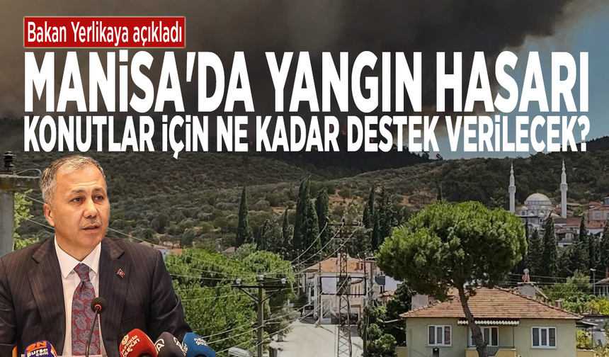 Manisa'da yangın hasarı: Konutlar için ne kadar destek verilecek?