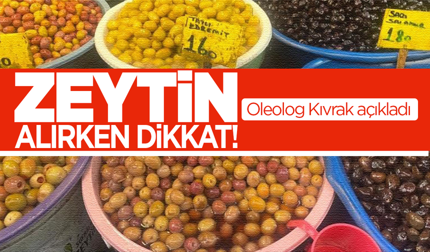 Zeytin alırken aman dikkat!