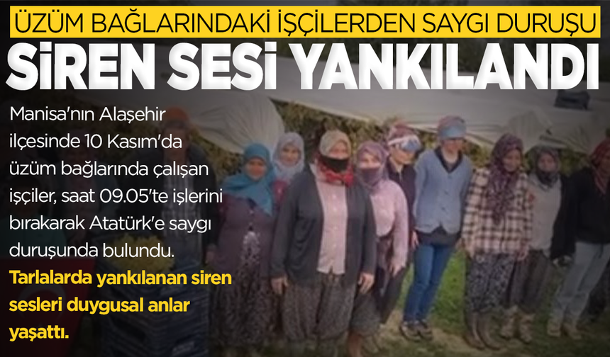 Bağlarda siren sesi yankılandı