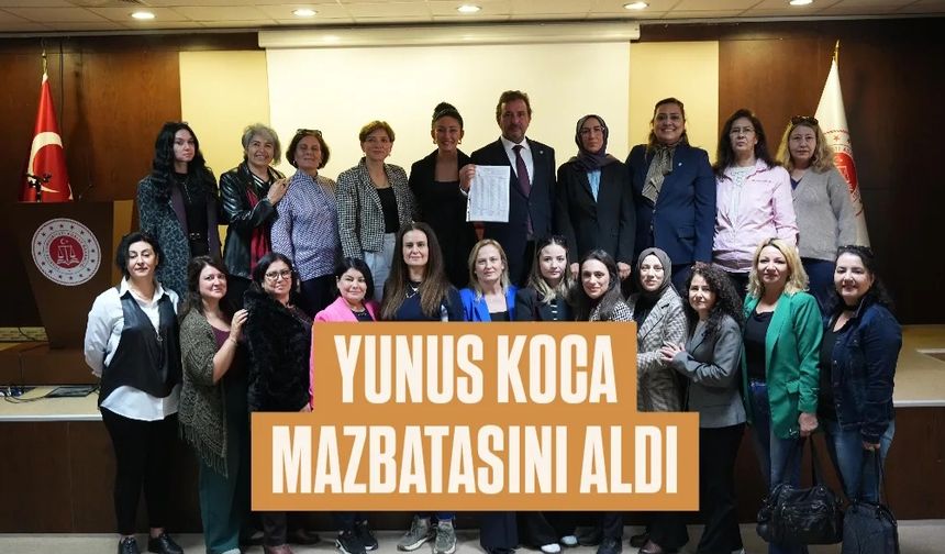 İYİ Parti Manisa’da Yeni İl Başkanı Yunus Koca Mazbatasını Aldı