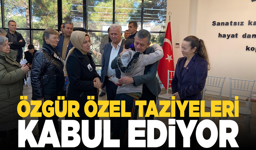CHP Genel Başkanı Özel ve Durbay Ailesi taziyeleri kabul ediyor