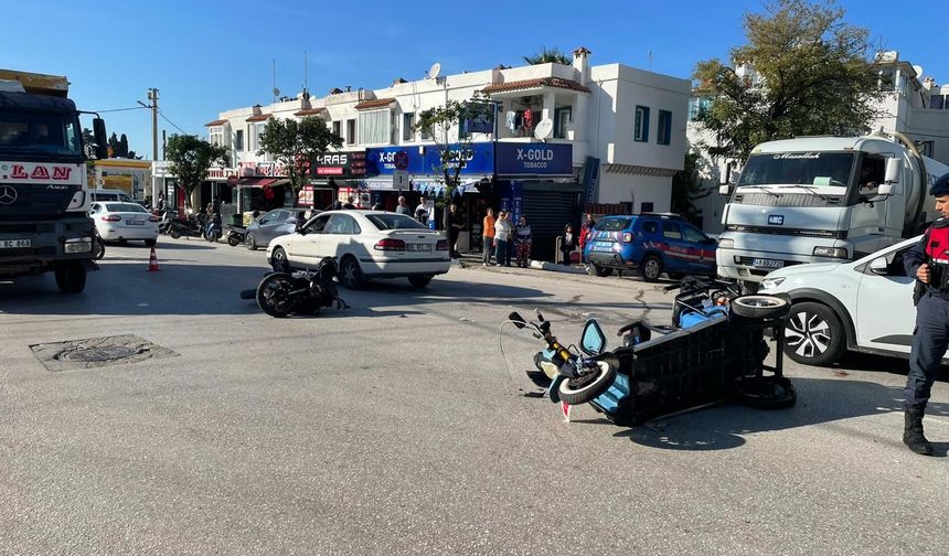 Bodrum'da trafik kazası kaza: 1 ölü, 1 yaralı