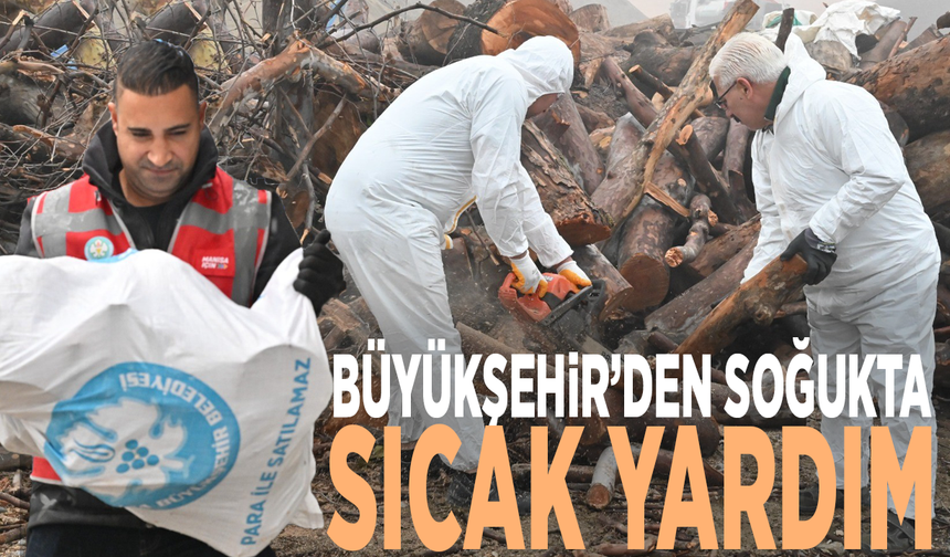 Büyükşehir’den soğukta sıcak yardım