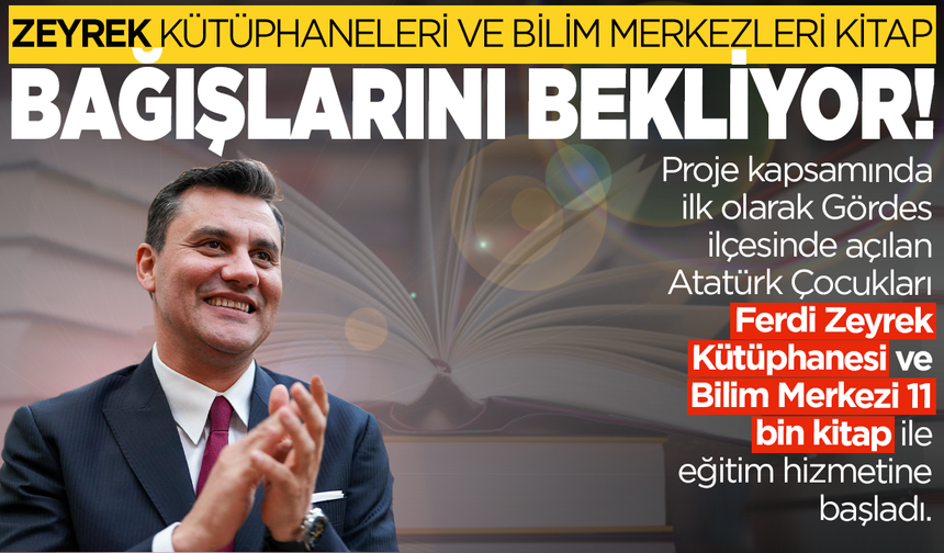 Zeyrek Kütüphaneleri ve Bilim Merkezleri Kitap Bağışlarını Bekliyor