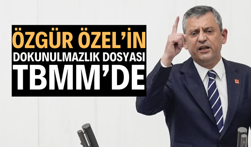 Özgür Özel'in dokunulmazlık dosyası TBMM’de