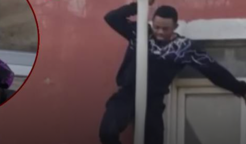 Yangından kaçarken 3.kattan düştü