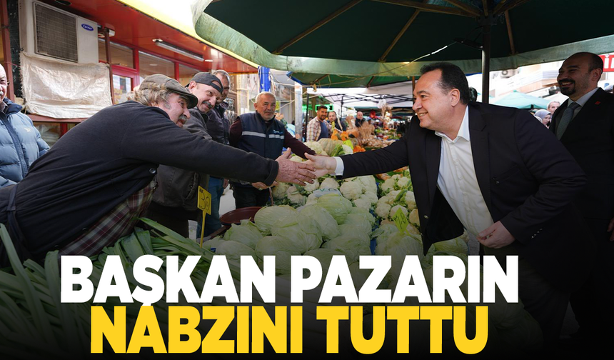 Başkan Dutlulu Pazar Ziyaretinde Talepleri Dinledi