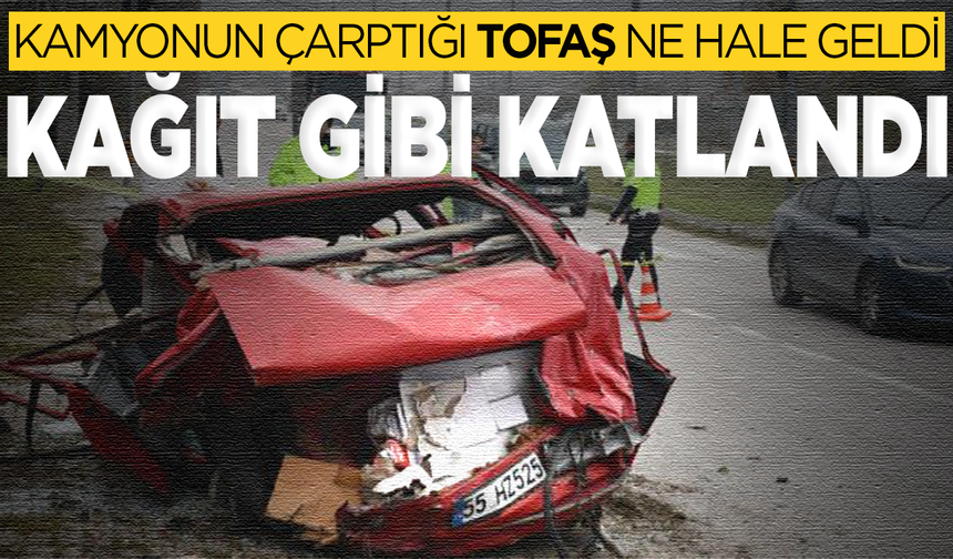 Tofaş'ı görenler gözlerine inanamadı: Kağıt gibi katlandı