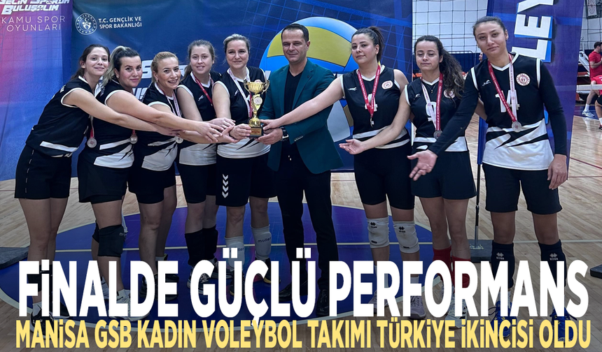 Finalde güçlü performans: Manisa GSB Kadın Voleybol Takımı Türkiye ikincisi oldu