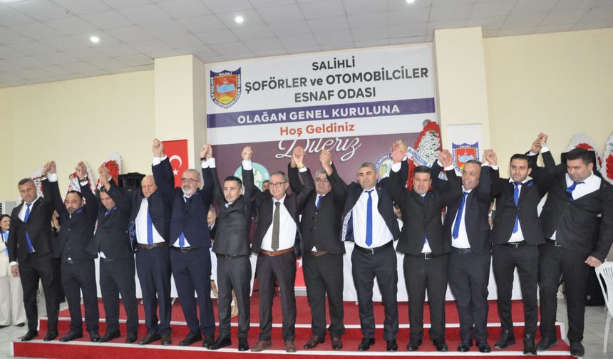 Salihli Şoförlerde Samet Balgönül, yeniden başkan seçildi